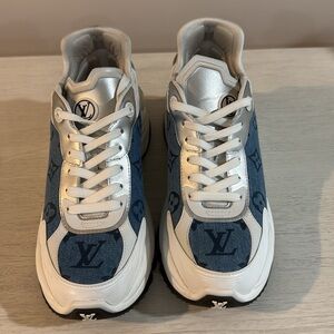 Louis Vuitton Denim Run 55 Sneakers SIZE 8